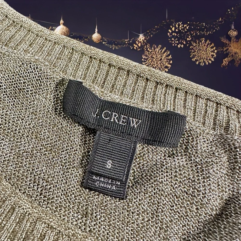 J. Crew ‘Summerweight Pullover Sweater’ in Light Olive Green Size Small